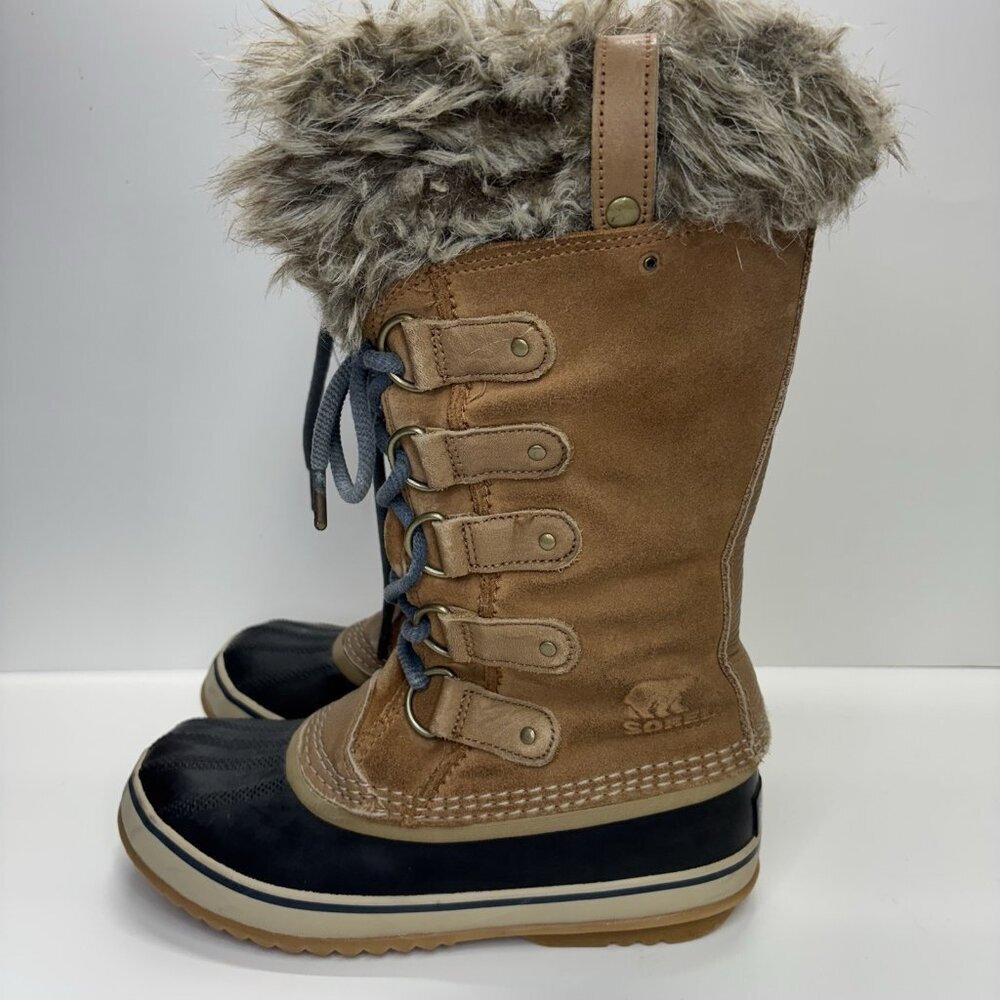 SOREL Joan of Artic Snow Winter Boots Waterproof Insulated Lace Up Women‎ Sz 7 - Picture 4 of 14